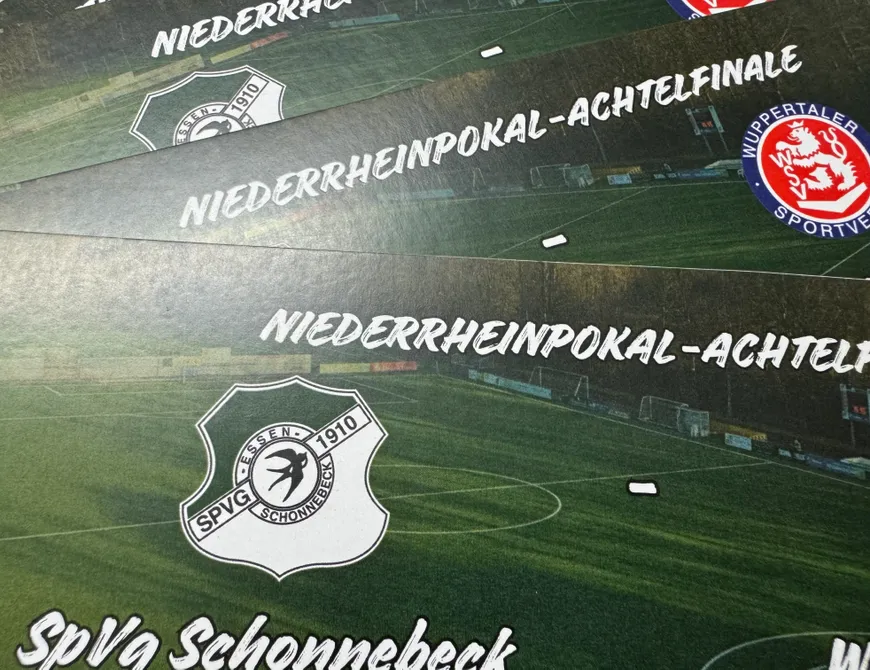 Vorverkauf für das Pokalspiel in Schonnebeck gestartet